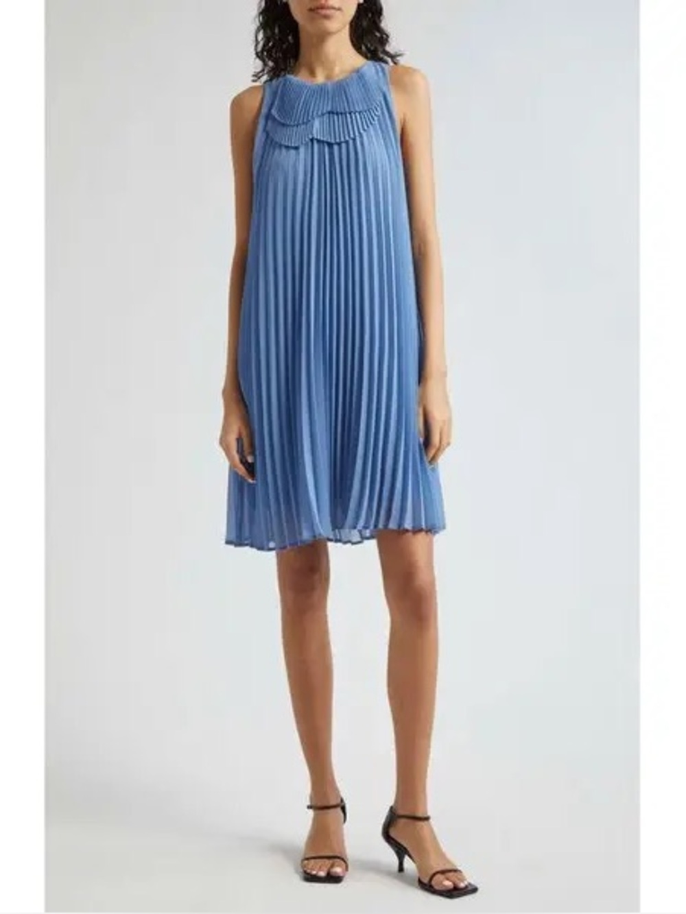 Emporio Armani Plisse Sleeveless Shift Dress - NWT